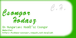 csongor hodasz business card